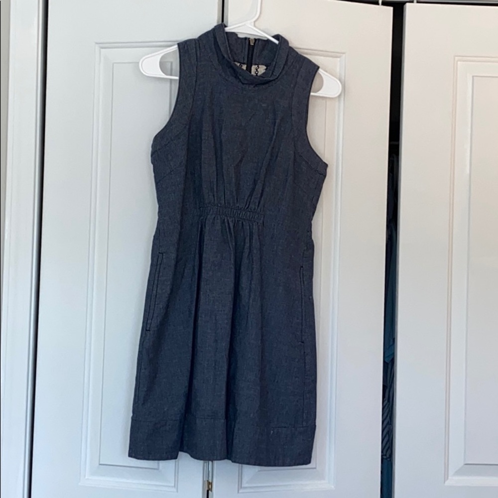 Tulle denim dress